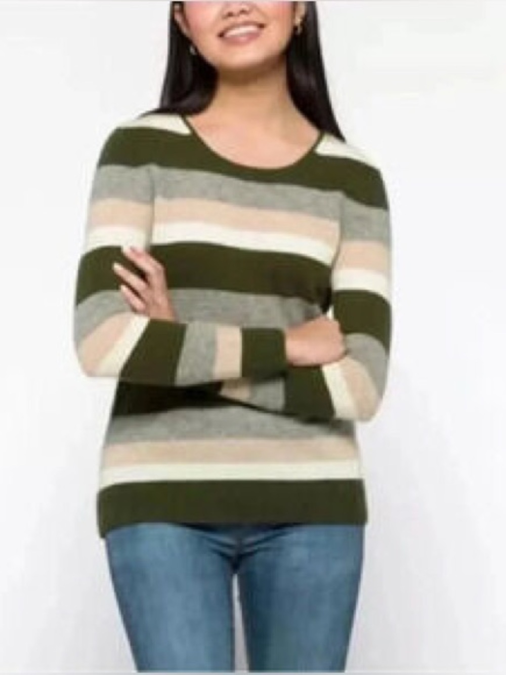 41 Hawthorn Rella Cashmere Striped Sweater